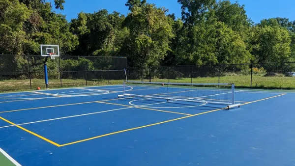 Basketball and pickelball court